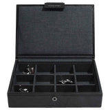 Stackers lidded cufflink storage box (British brand)