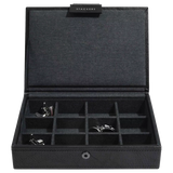 Stackers lidded cufflink storage box (British brand)
