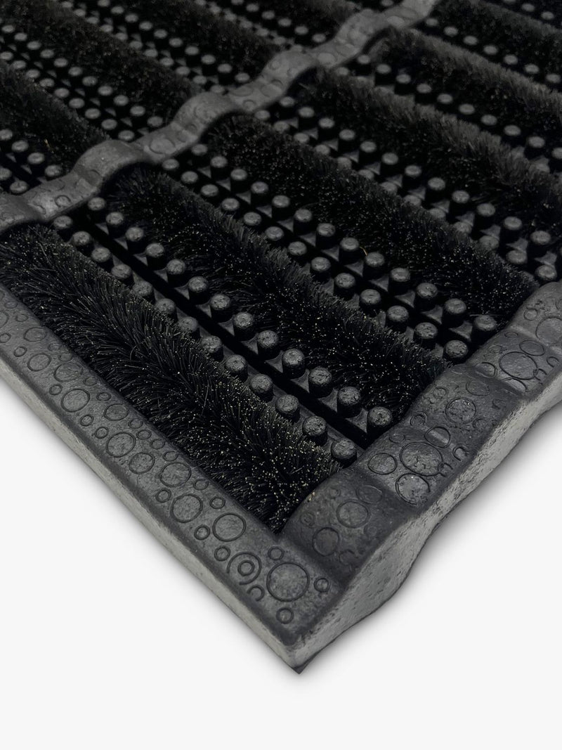 John Lewis black coir doormat with rubber base, UK version