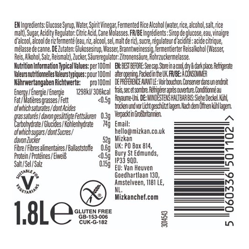 Mizkan Honteri Mirin Style Seasoning Oil 1.8L, imported from the UK