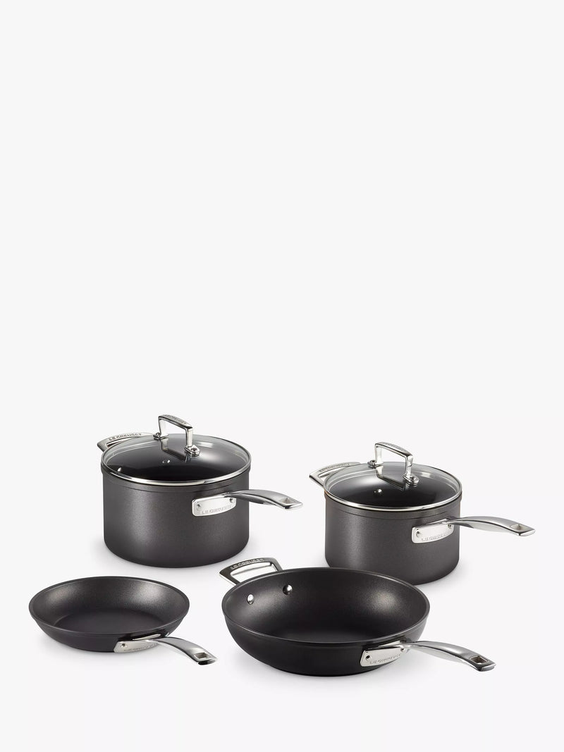 Le Creuset toughened non-stick cookware pan set, 4 piece, UK version