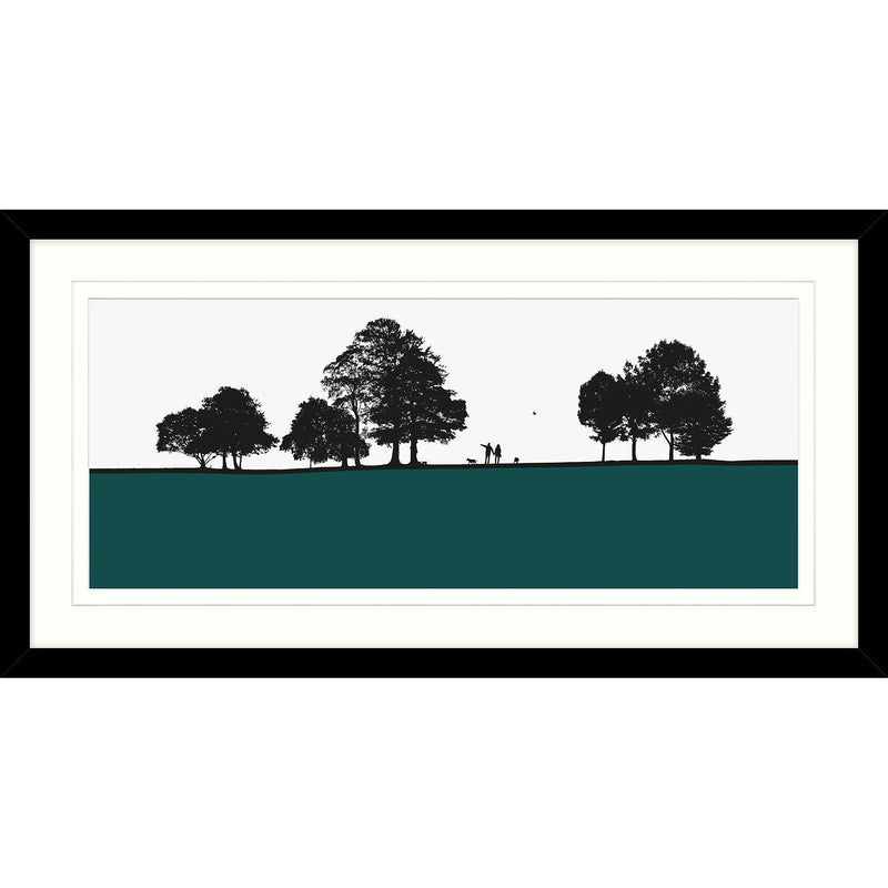 John Lewis Jacky Al-Samarraie Roundhay Park framed print, 44.5 x 84.5cm, UK version