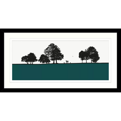 John Lewis John Lewis Jacky Al-Samarraie Roundhay Park Framed Print and Mount, 44.5 x 84.5cm- Buy online at McGrocer