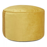 John Lewis Velvet Pouffe, Gold