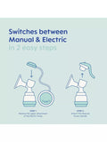 MAM 2-in-1 electric breast pump for baby feeding (British brand)