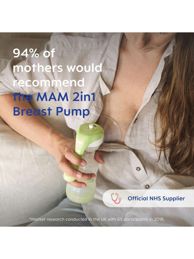 MAM 2-in-1 electric breast pump for baby feeding (British brand)