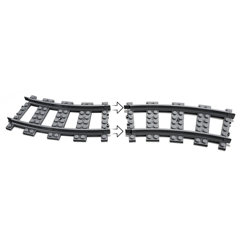 LEGO City 60238 switch tracks 8 pieces, imported from the UK