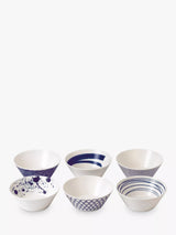 John Lewis Royal Doulton Pacific Porcelain Bowls Set of 6 Blue 16cm- Buy online at McGrocer
