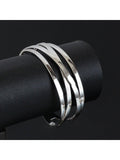 Nina B flat 4 strand open bangle sterling silver - British product