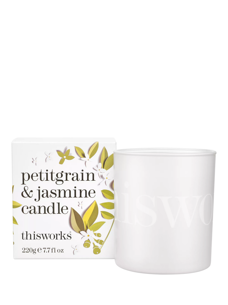 This Works scented candle Petitgrain and Jasmine limited edition 220g (British brand)