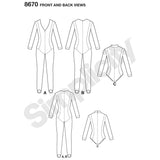 Simplicity cosplay jumpsuit sewing pattern 8670, imported from the UK