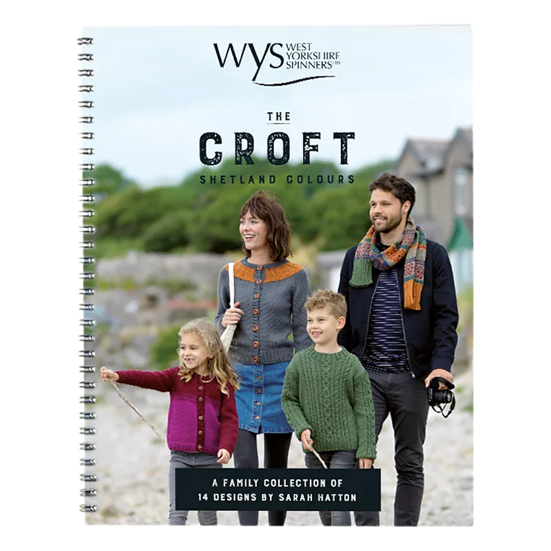West Yorkshire Spinners Croft Shetland knitting pattern book, imported from the UK