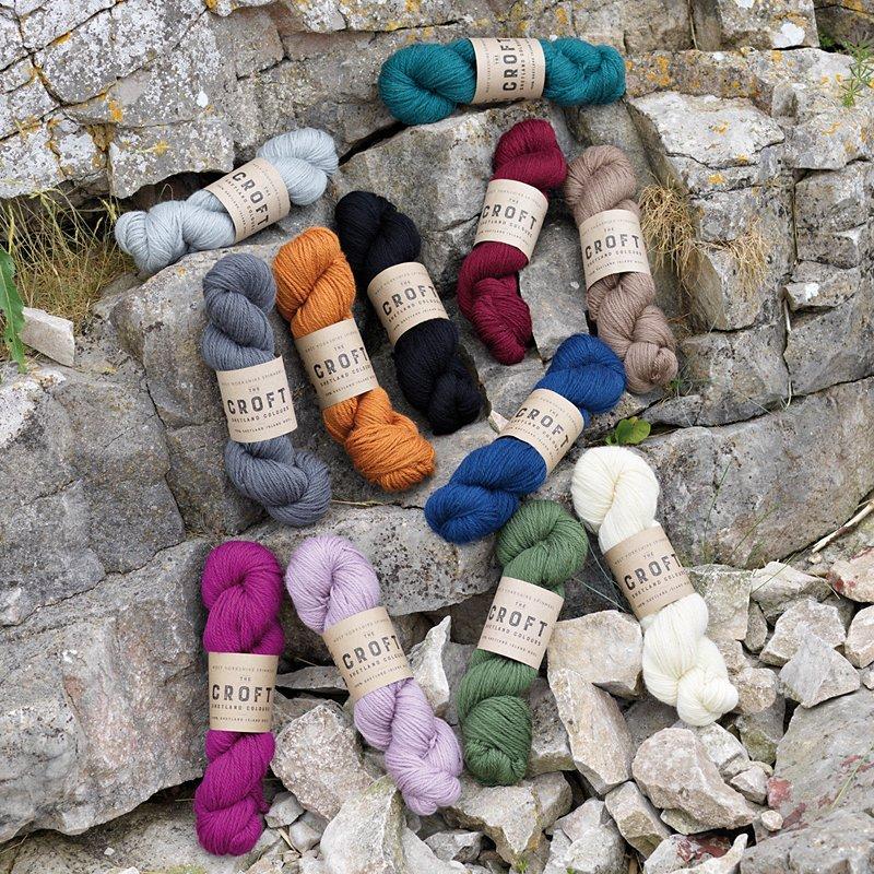 West Yorkshire Spinners Croft Shetland knitting pattern book, imported from the UK