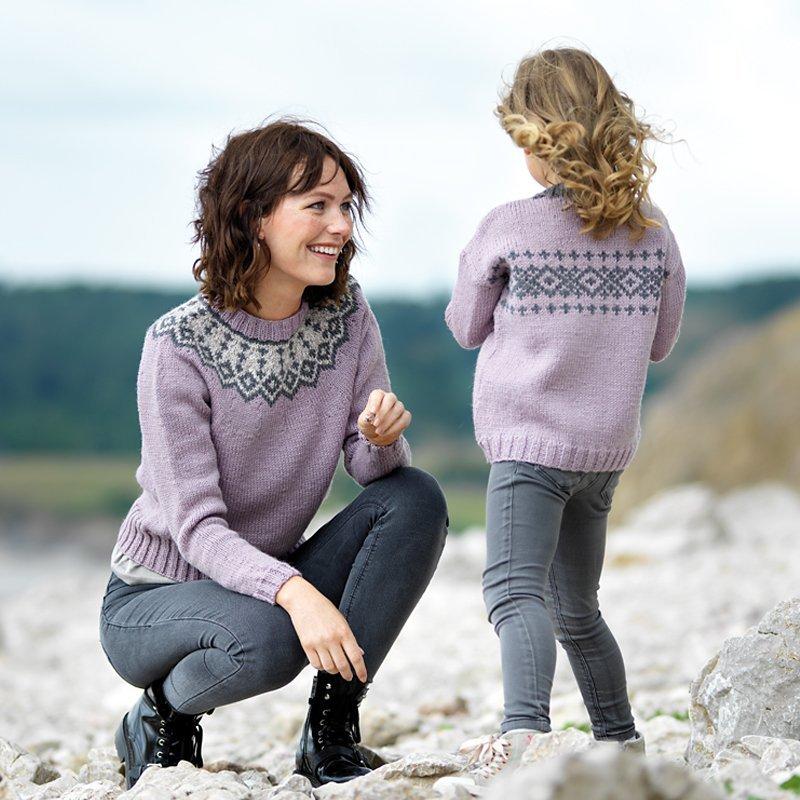 West Yorkshire Spinners Croft Shetland knitting pattern book, imported from the UK