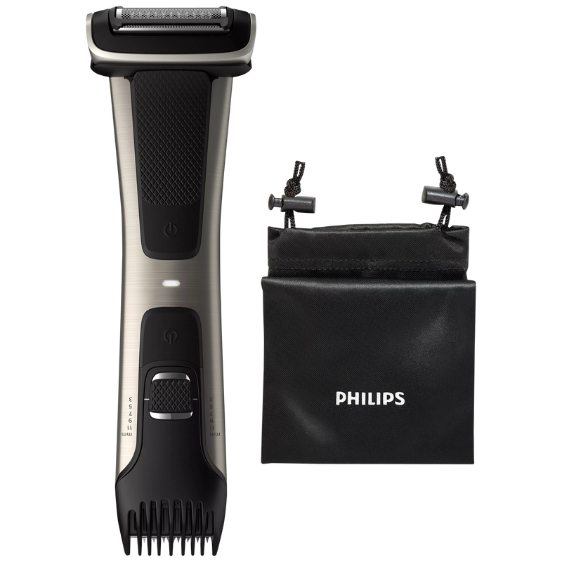 Dual-Sided Body Groomer and Trimmer with 4D Contour Following System
