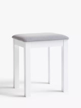 John Lewis John Lewis Wilton Upholstered Stool H44 x W38 x D33cm- Buy online at McGrocer