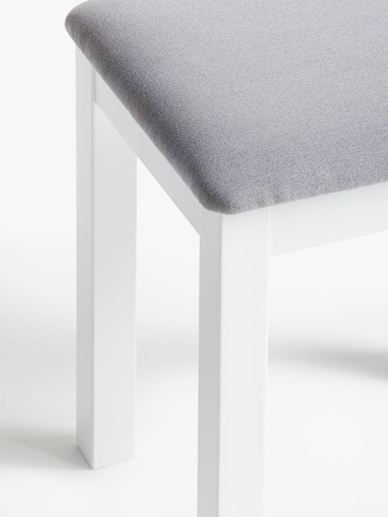 John Lewis Wilton upholstered stool with painted finish, British brand