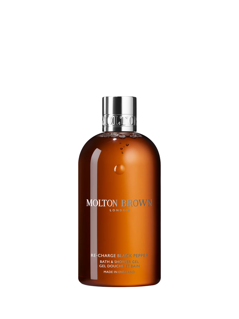 Molton Brown Black Pepper Bath and Shower Gel 300ml, imported from the UK