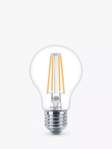 John Lewis Philips 7W ES LED Classic Filament Bulbs Warm White Non Dimmable Pack of 6- Buy online at McGrocer