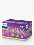 Philips 7W ES LED bulbs warm white pack of 6, UK version