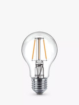 John Lewis Philips 4.3W ES LED Non Dimmable Classic Filament Bulbs, Clear (Pack of 3)- Buy online at McGrocer