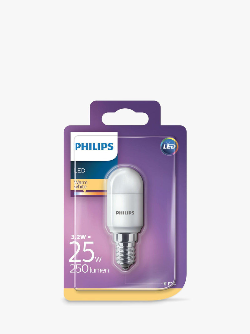 Philips SES LED T25 bulb 3.2W non-dimmable frosted, UK version