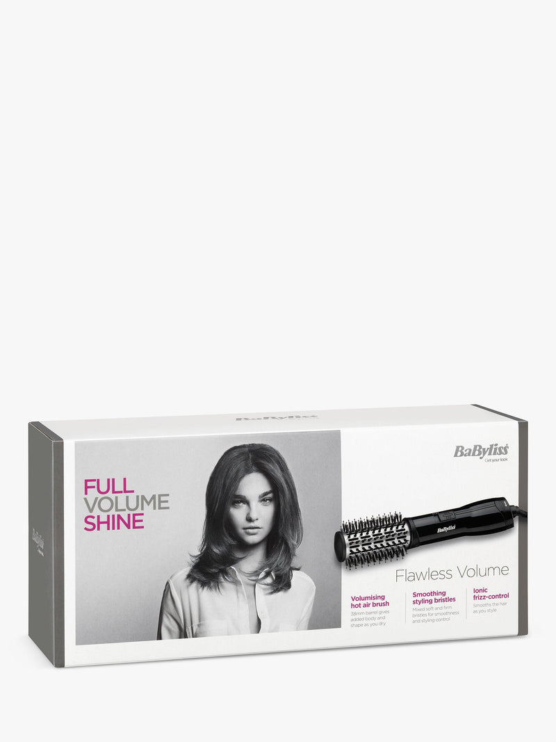 BaByliss Flawless Volume hair dryer brush in black, UK version
