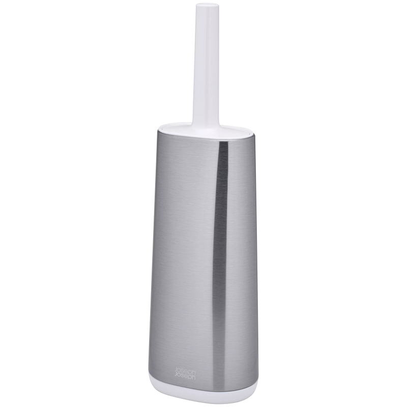 Joseph Joseph flexible D-shaped head toilet brush with steel container - British product