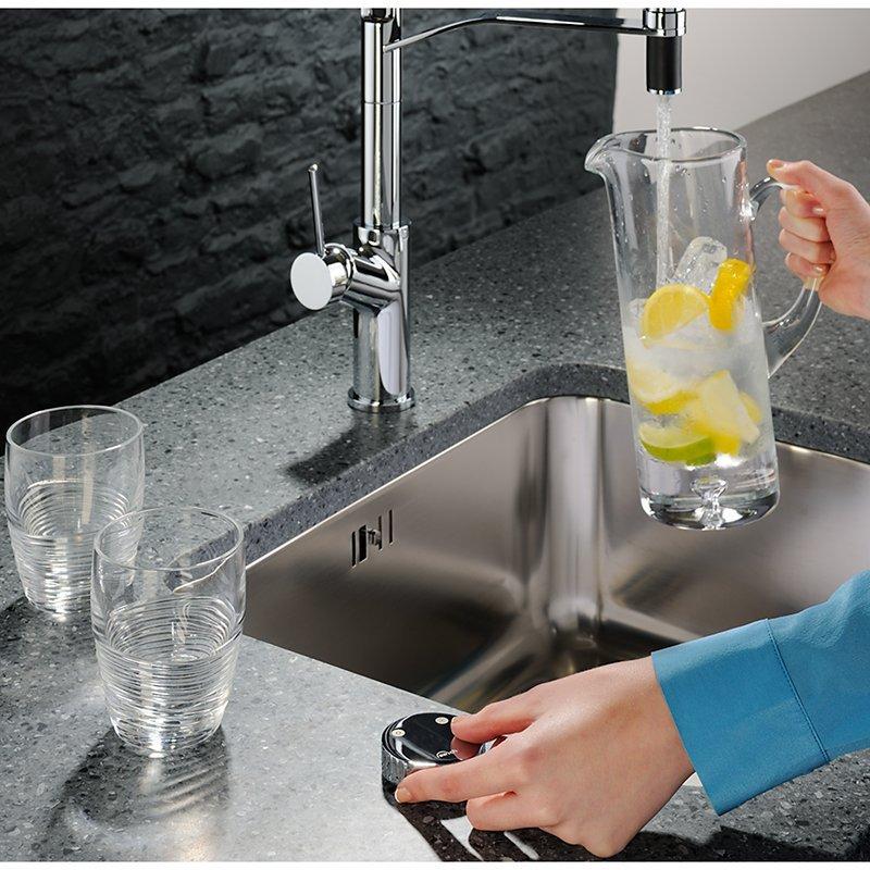 Abode hard water filter tap converter round GAC (British brand)