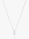 Swarovski Attract triple crystal pendant necklace in silver, UK version