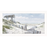 John Lewis framed print To the Beach by Richard Macneil 27x47cm, UK version
