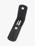 Tweezerman petite tweezer set leather case black (British brand)
