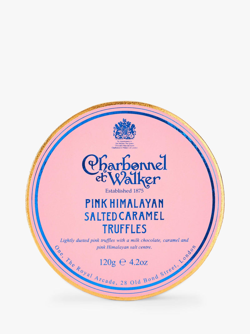 Charbonnel et Walker pink Himalayan salted caramel truffles 120g - British product