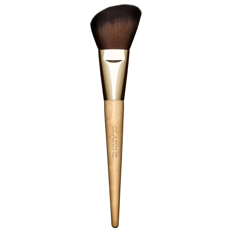 Clarins blush brush with soft bristles and birchwood handle - British product