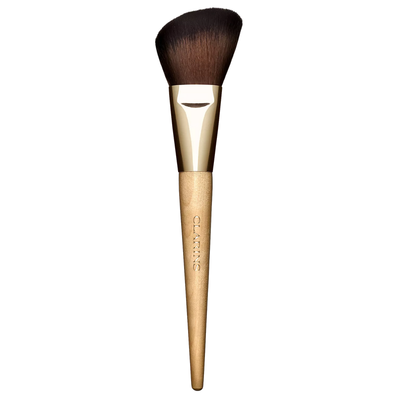 Clarins blush brush with soft bristles and birchwood handle - British product