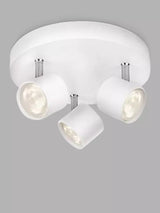 John Lewis Philips Star Triple Spotlight White LED Light 8.2x19.8x6cm- Buy online at McGrocer