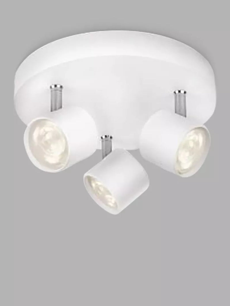 Philips Star LED Triple Spotlight adjustable heads white, imported from the UK