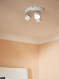 Philips Star LED Triple Spotlight adjustable heads white, imported from the UK