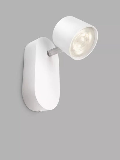 John Lewis Philips Star LED Single Spotlight Wall Light, White- Buy online at McGrocer