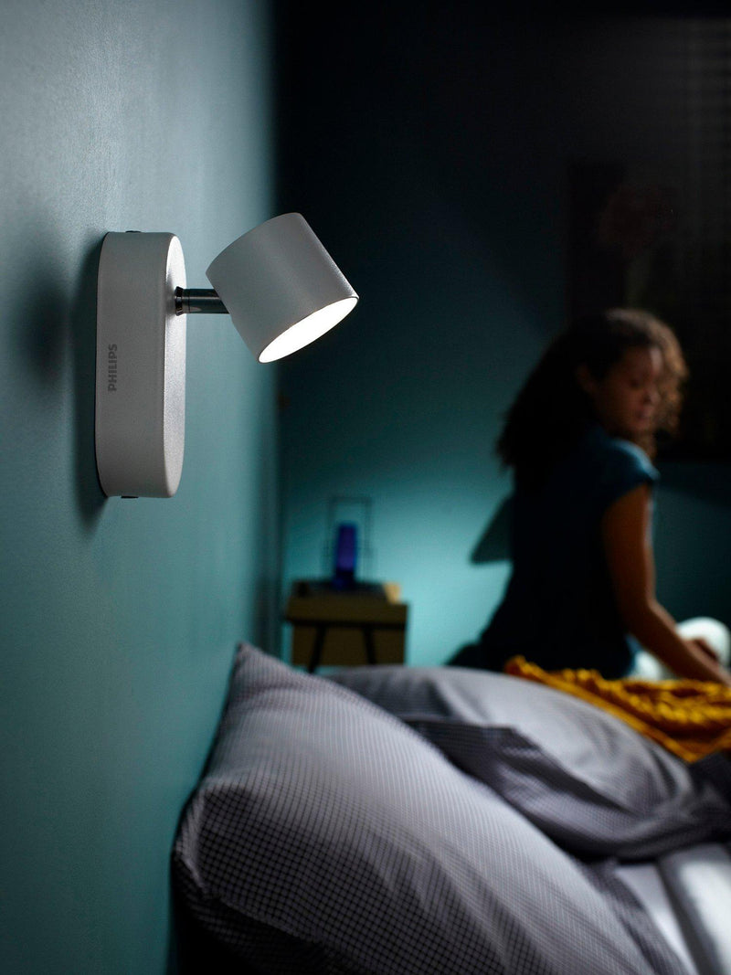 Philips LED single spotlight wall light white 3W (British brand)