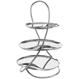 John Lewis Robert Welch Drift 3 Tier Stainless Steel Cake Stand- Buy online at McGrocer