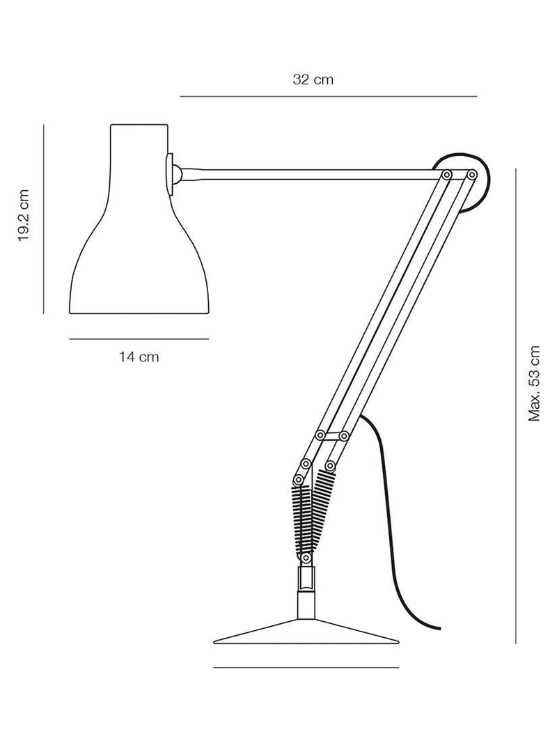 Anglepoise Paul Smith Type 75 desk lamp painted finish, UK version