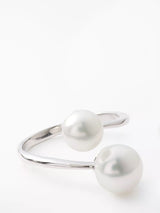 John Lewis Lido Double Freshwater Pearl Ring Silver/White- Buy online at McGrocer
