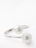 Lido double freshwater pearl ring - British product