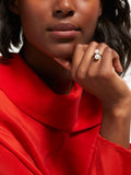 Lido double freshwater pearl ring - British product