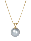 E.W Adams 9ct gold freshwater pearl pendant necklace, imported from the UK