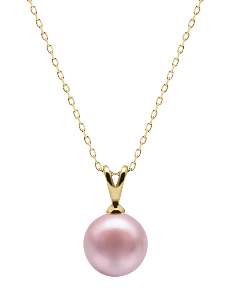 E.W Adams 9ct Gold Freshwater Pearl Pendant Necklace