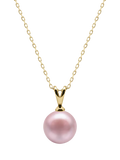 E.W Adams 9ct Gold Freshwater Pearl Pendant Necklace