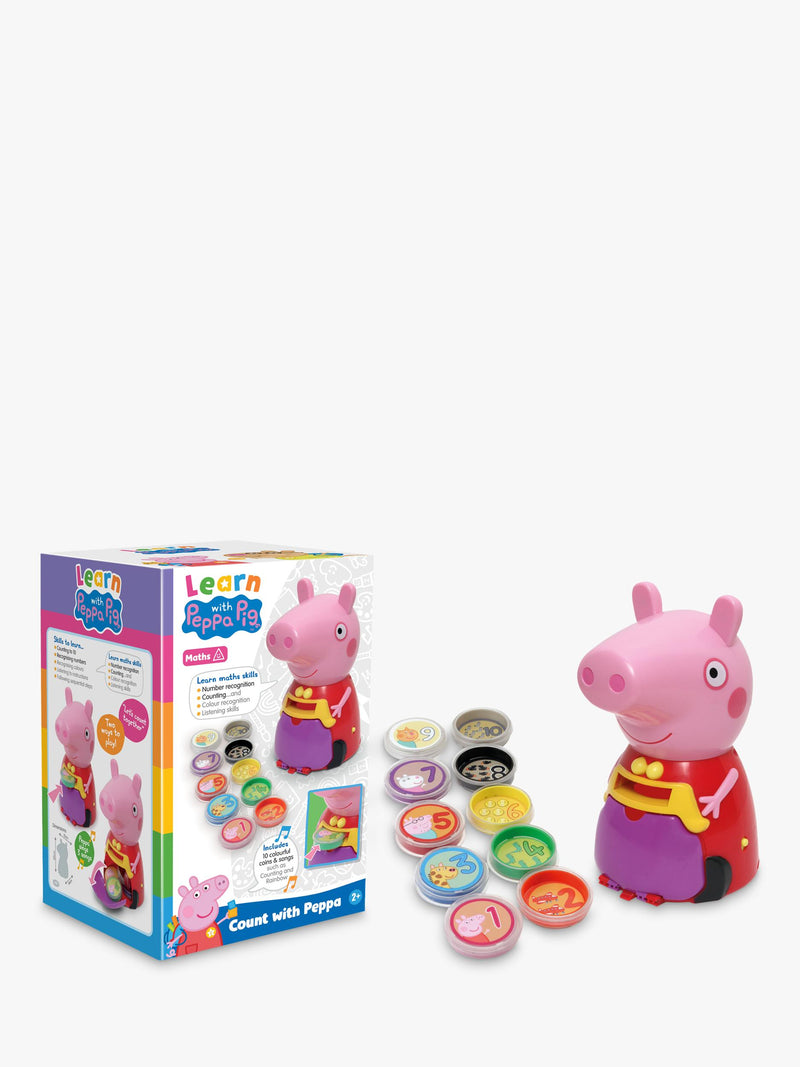 Peppa Pig educational counting toy with 10 colourful coins, imported from the UK