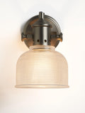 John Lewis Ezra prismatic glass wall light brushed pewter - British product